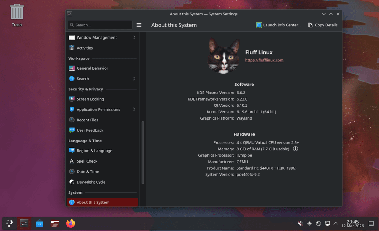 Fluff Linux screenshot