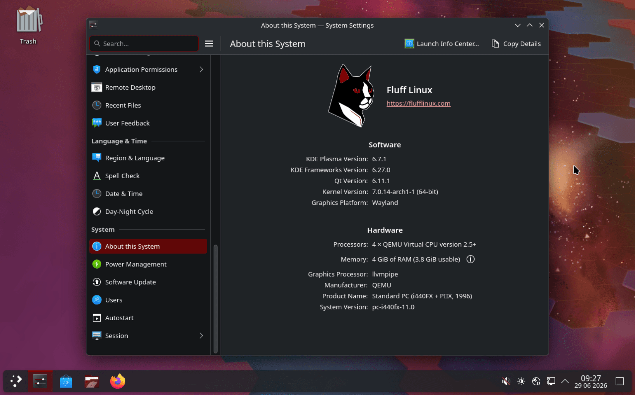 Fluff Linux screenshot